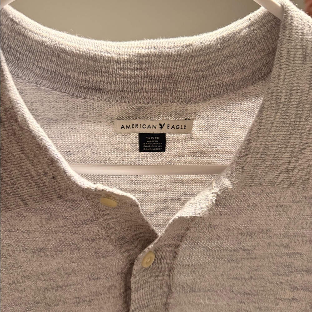 American Eagle Outfitters Light Gray Men's Cardigan